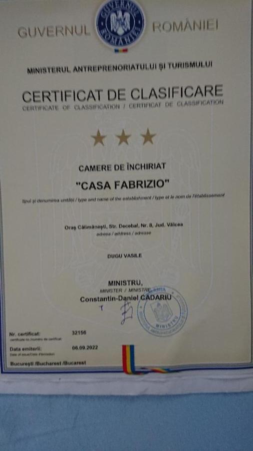מלון Călimăneşti Casa Fabrizio מראה חיצוני תמונה